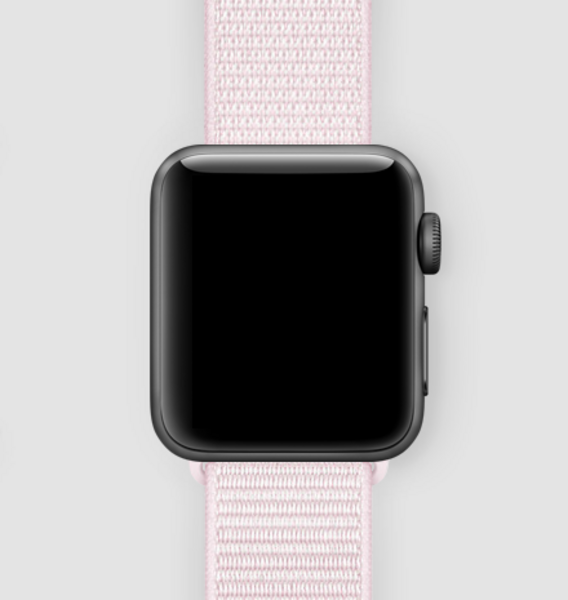 Спортивная нейлоновая петля для Apple Watch (жемчужно-розовый)