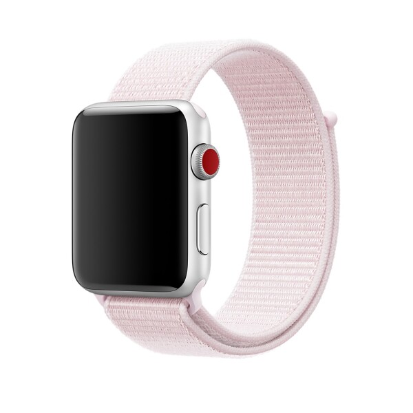 Спортивная нейлоновая петля для Apple Watch (жемчужно-розовый)