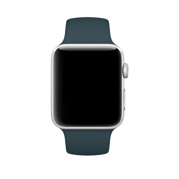 Силиконовый ремешок для Apple Watch 38/40 S/M (темная бирюза)