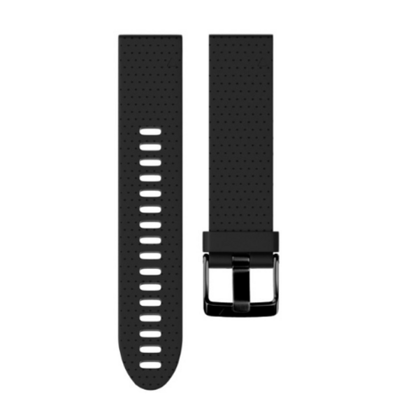 Силиконовый ремешок для Garmin Fenix 5S/6S (черный)