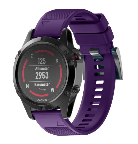 Силиконовый ремешок для Garmin Fenix 5X/6X (фиолетовый)
