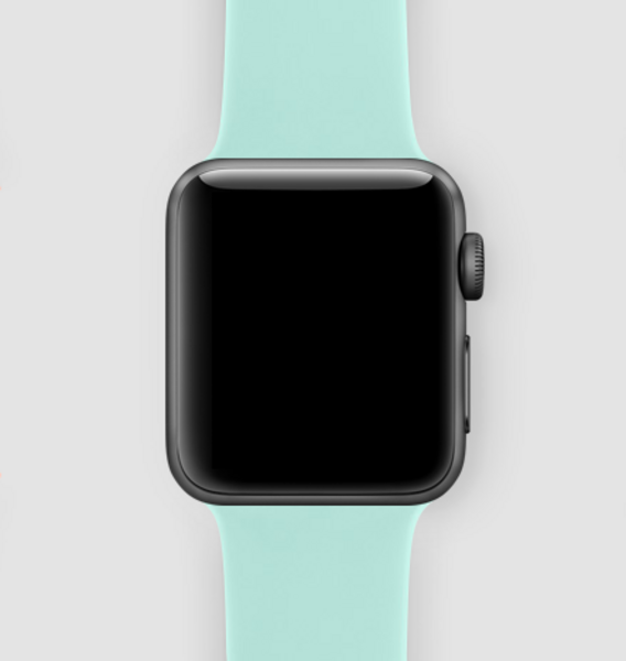 Силиконовый ремешок для Apple Watch (морской зеленый)