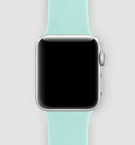 Силиконовый ремешок для Apple Watch (морской зеленый)