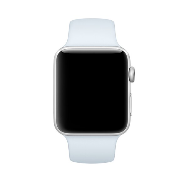 Силиконовый ремешок для Apple Watch (небесный голубой)