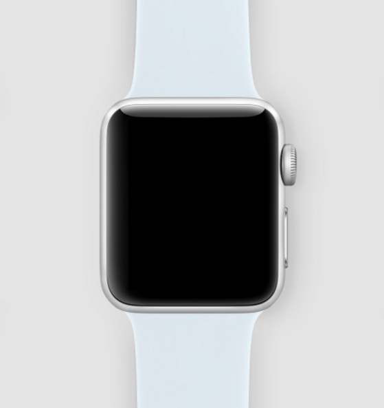 Силиконовый ремешок для Apple Watch (небесный голубой)