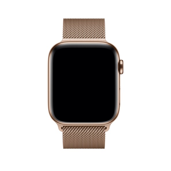 Миланский ремешок для Apple Watch 42/44/45 мм. (винтажное золото)