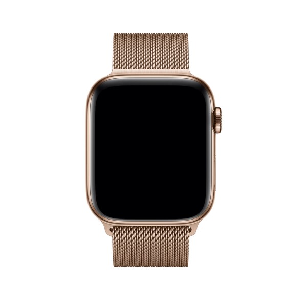 Миланский ремешок для Apple Watch (винтажное золото)