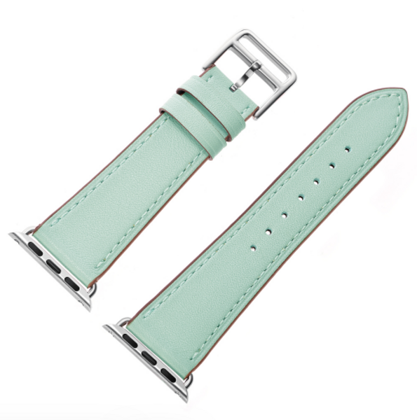 Кожаный ремешок HM Style для Apple Watch (зеленая лагуна)