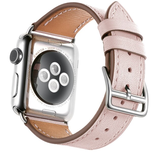 Кожаный ремешок HM Style для Apple Watch (розовый песок)
