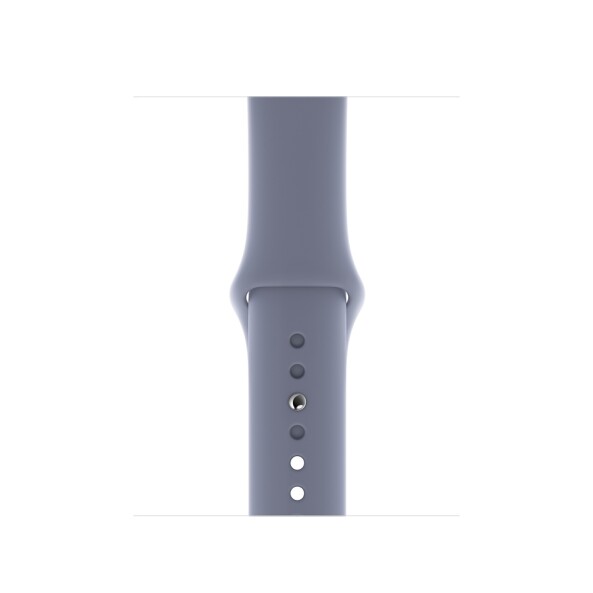 Силиконовый ремешок для Apple Watch 42/44/45, S/M (тёмная лаванда)