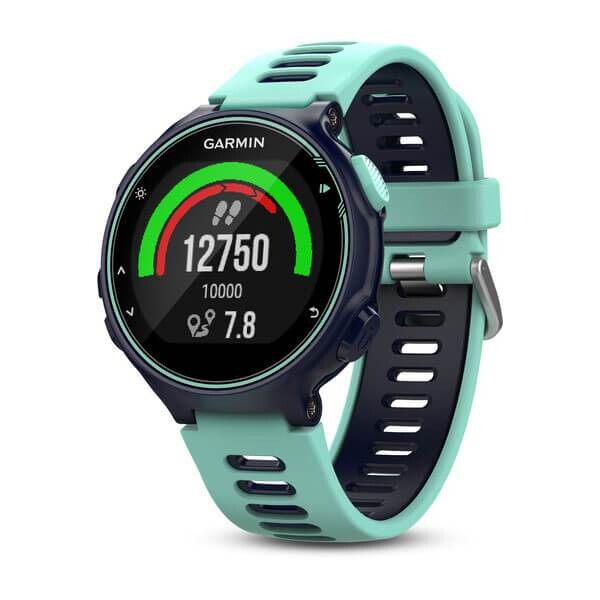 Силиконовый ремешок для Garmin Forerunner 220/230/235/620/630/735XT (мятный/черный)