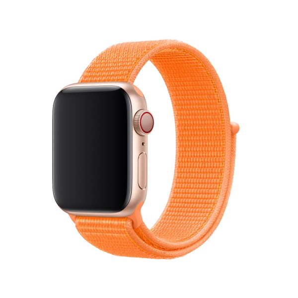 Спортивная нейлоновая петля для Apple Watch 42/44 (папайя)