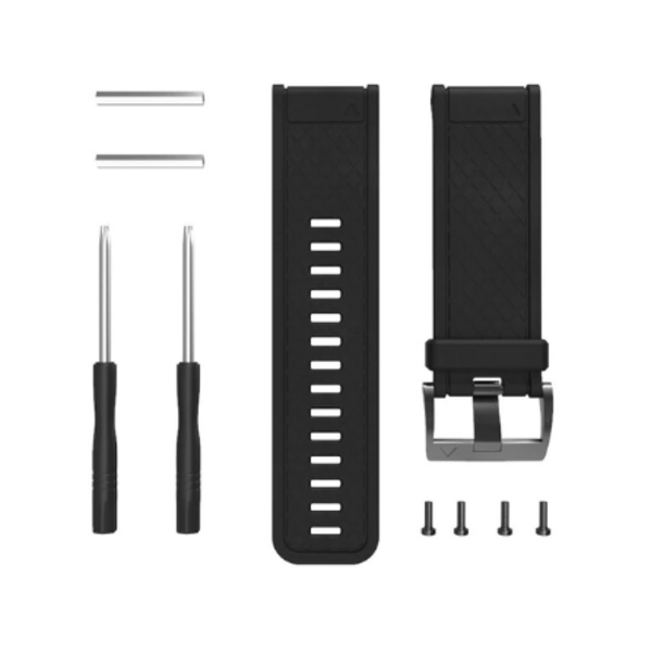 Силиконовый ремешок для Garmin Fenix 2 (черный)