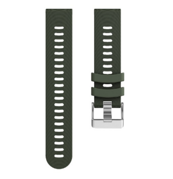Силиконовый ремешок для Garmin Forerunner 245/645 / Vivoactive 3 / Vivomove HR / Veno (хаки)