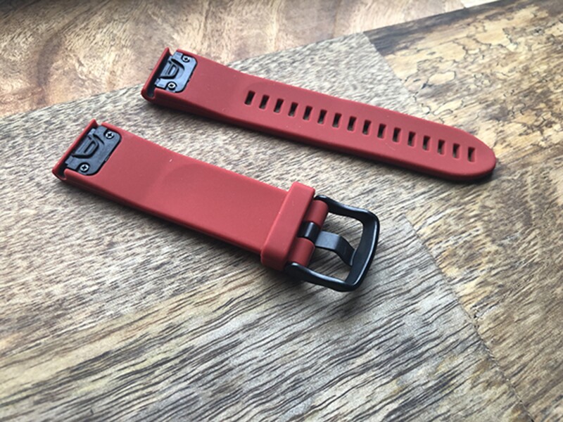 Силиконовый ремешок для Garmin Fenix 5S/6S (красный)