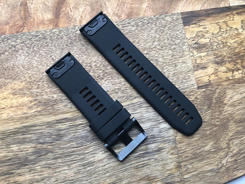 Силиконовый ремешок для Garmin Fenix 5X/6X (черный)