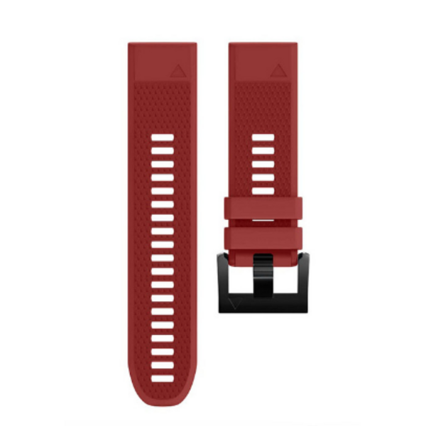 Силиконовый ремешок для Garmin Fenix 5/6 (красный)