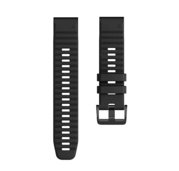 Силиконовый ремешок для Garmin Fenix 6X (черный)