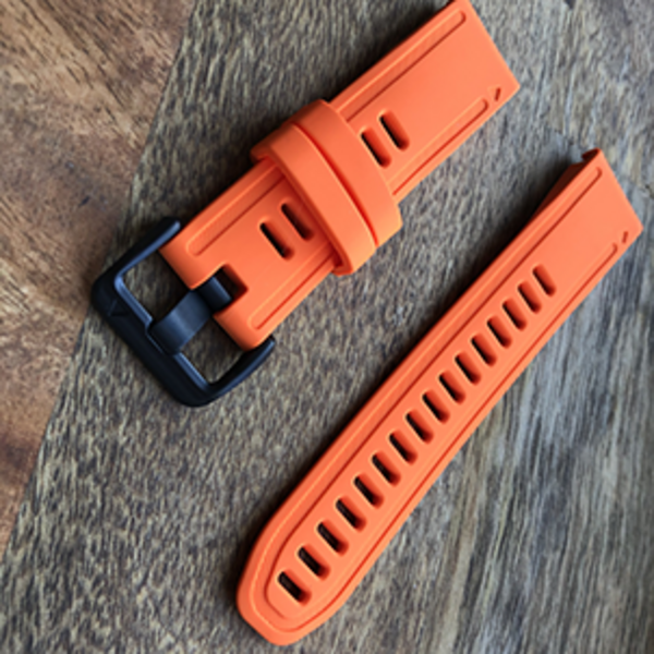 Силиконовый ремешок для Garmin Fenix 6S (оранжевый)