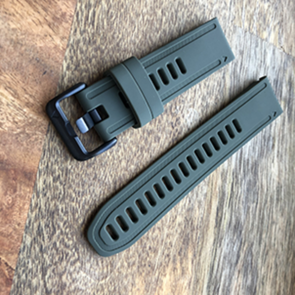 Силиконовый ремешок для Garmin Fenix 6S (хаки)