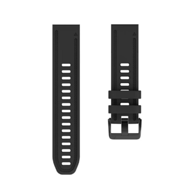 Силиконовый ремешок для Garmin Fenix 6S (черный)