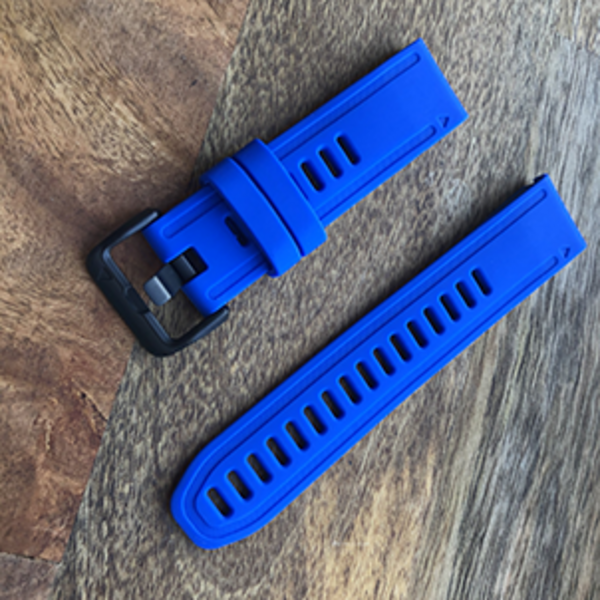 Силиконовый ремешок для Garmin Fenix 5S/6S (насыщенный синий)