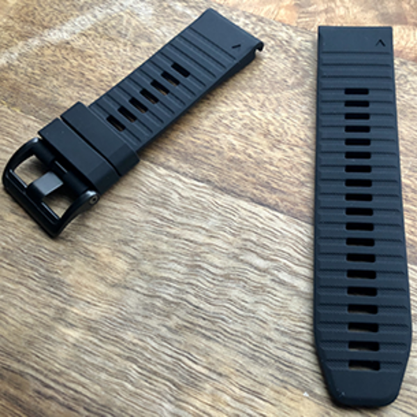 Силиконовый ремешок для Garmin Fenix 6X (черный)
