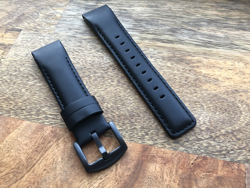 Кожаный ремешок EasyFit для Garmin Fenix 6/5 (черный)