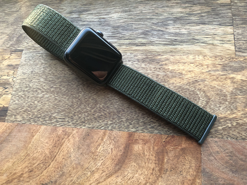Спортивная нейлоновая петля для Apple Watch (рабочий хакки)