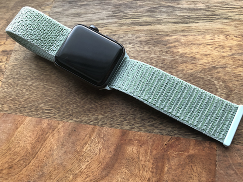 Спортивная нейлоновая петля для Apple Watch 38/40/41 (зеленая лагуна)