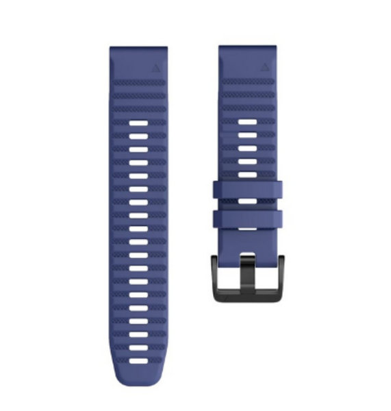 Силиконовый ремешок для Garmin Fenix 6X (темно-синий)