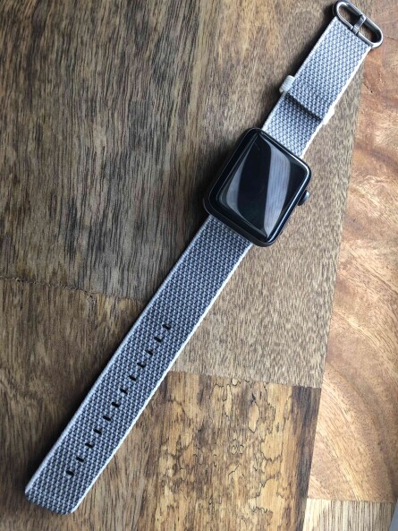Нейлоновый ремешок для Apple Watch (белая сетка)