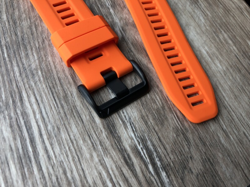 Силиконовый ремешок для Garmin Fenix 7X (оранжевый)