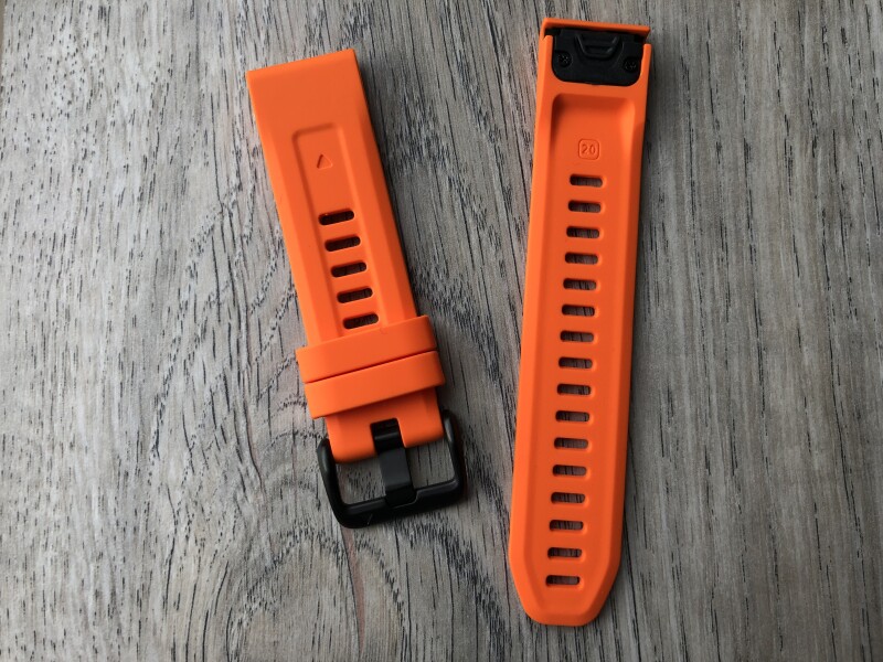 Силиконовый ремешок для Garmin Fenix 7S (оранжевый)