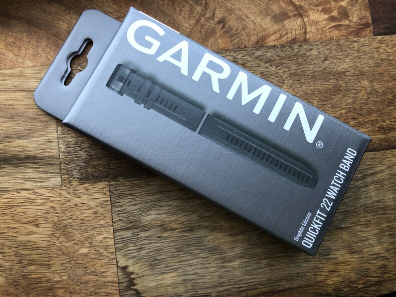 Оригинальный силиконовый ремешок Garmin Quickfit 22 mm (Graphite) 010-13111-01