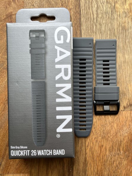 Оригинальный силиконовый ремешок Garmin Quickfit 26 mm. Slate grey (010-12864-20)