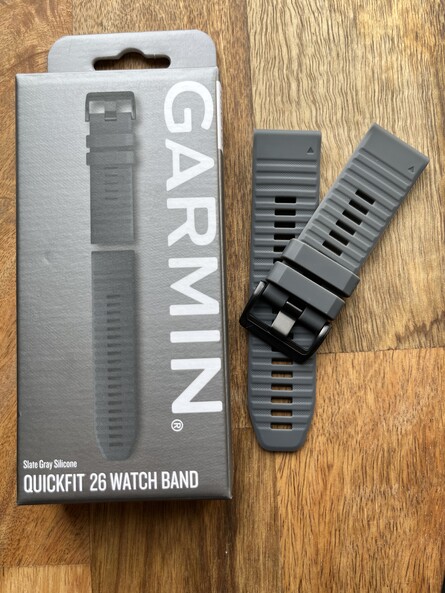 Оригинальный силиконовый ремешок Garmin Quickfit 26 mm (Slate grey) 010-12864-20