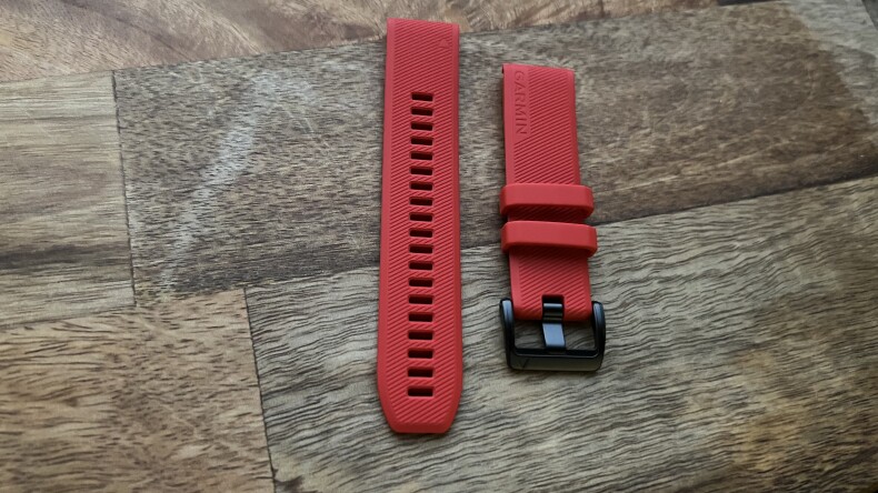 Оригинальный силиконовый ремешок Garmin Quickfit 22 mm. Laser Red (010-12901-02)