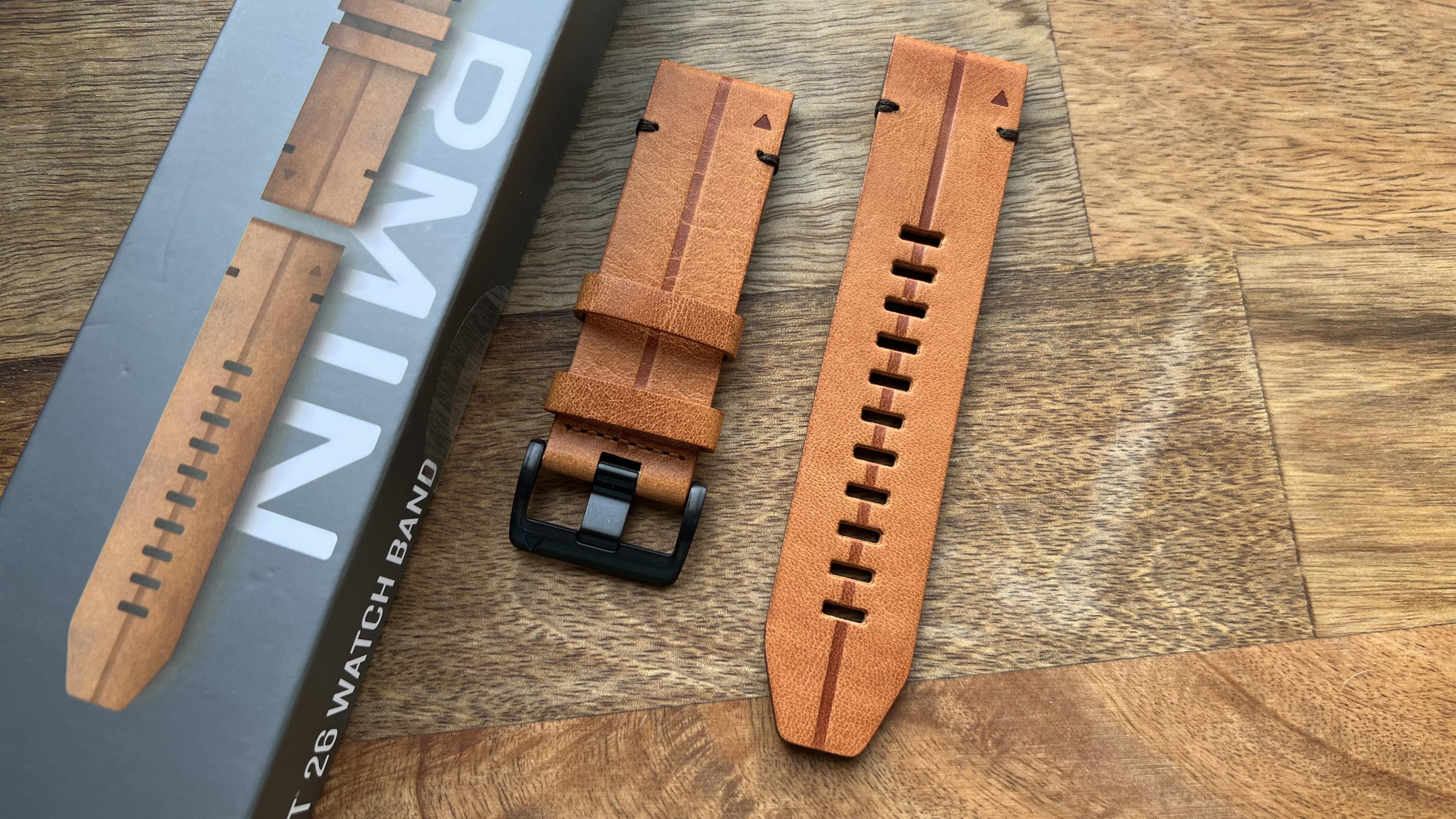 ガーミン GARMIN 芳ばしい F6 22mm Chestnut Leather バンド